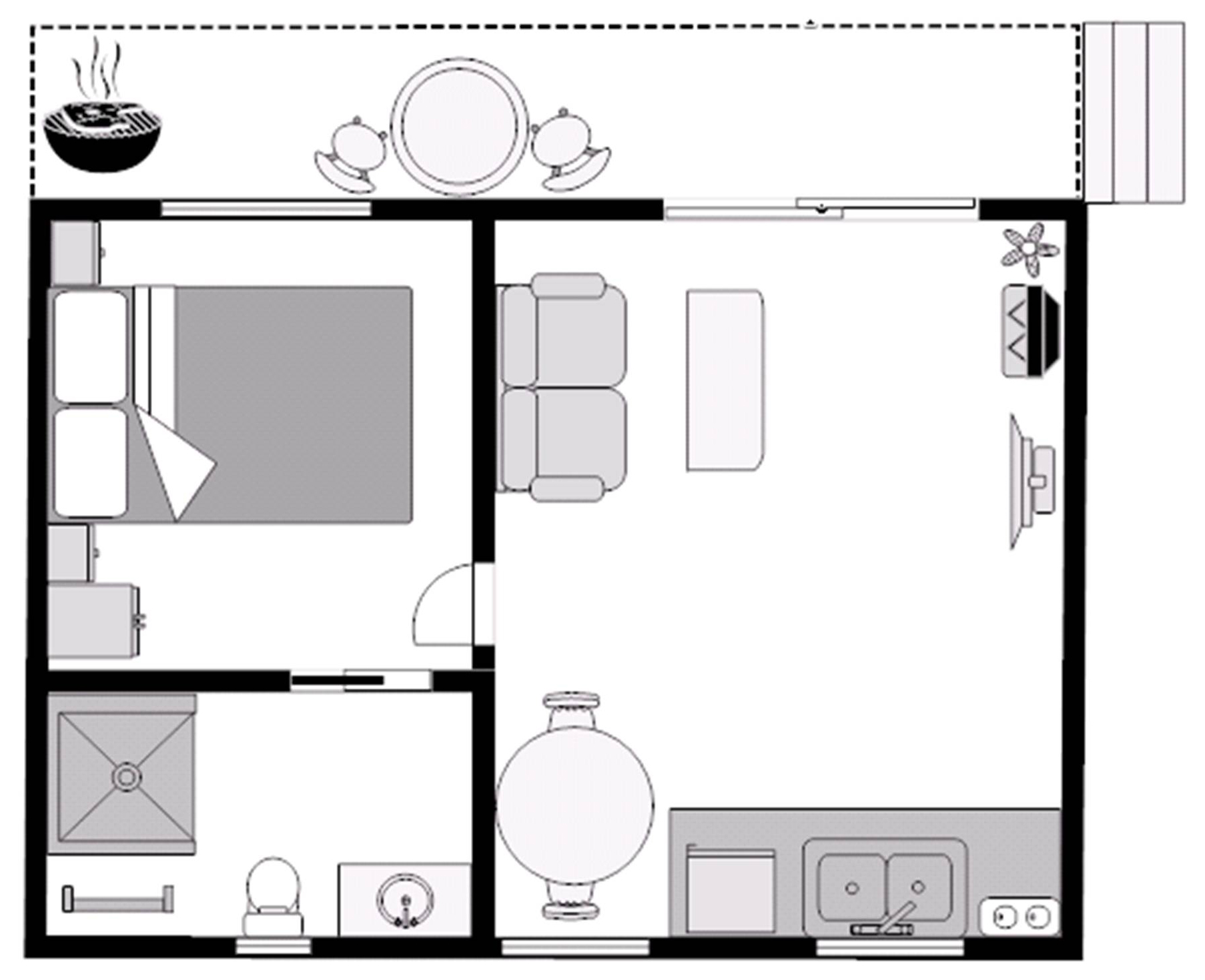 One Bedroom (adults only)