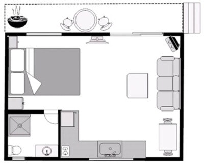 Studio Cabin (adults only)